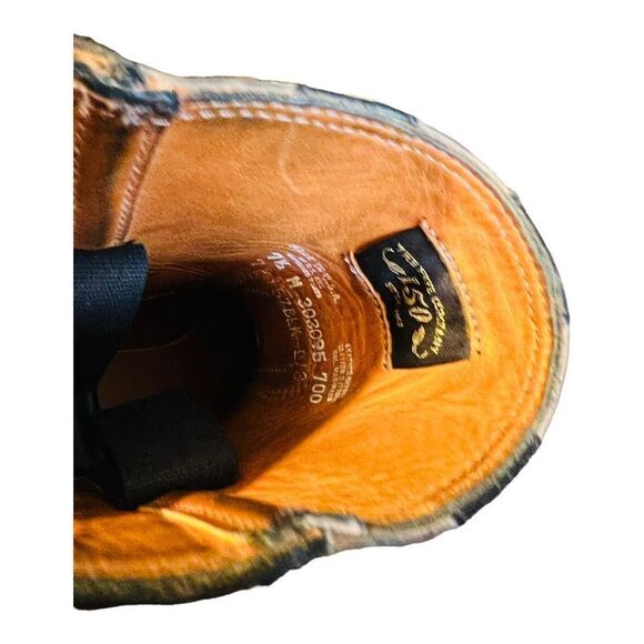 FRYE Flag Harness Americana Short 150th Anniversary Boots Black Size 7 1/2 USA - Picture 12 of 15